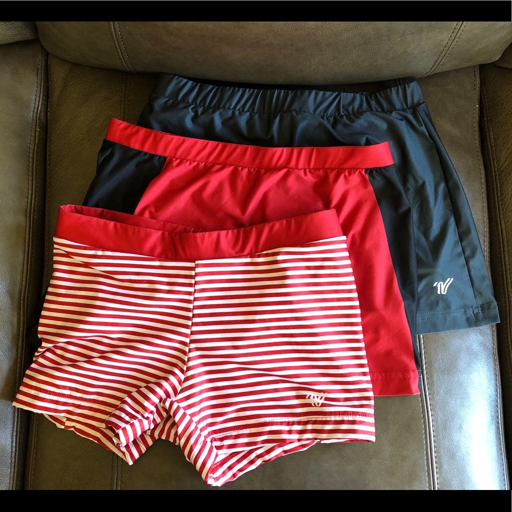 3 Varsity Spirit brand cheer skorts (2) shorts (1)